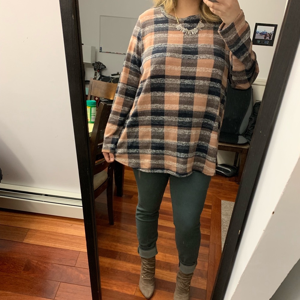 Checkered sweater